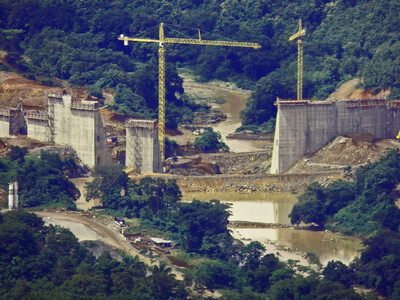 Barro Blanco dam august 2013