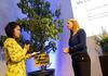 Carola Schouten receives tree @AmsterdamDeclarationPartnership Photo Marten van Dijl_Greenpeace